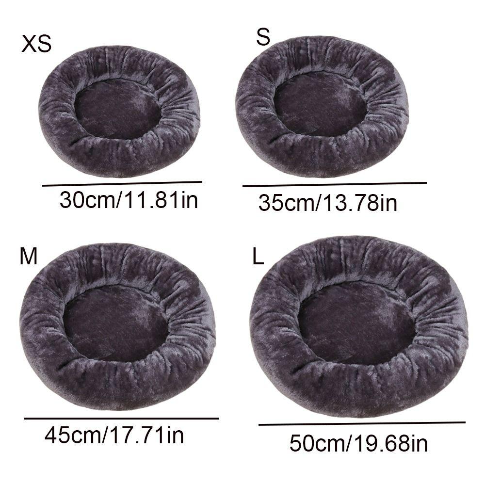 Comfortable Cat Cushion Bed Warm Plush Dog Sofa Baskets Plush Pet Bed Warm Dog Sleeping Bed  Autumn
