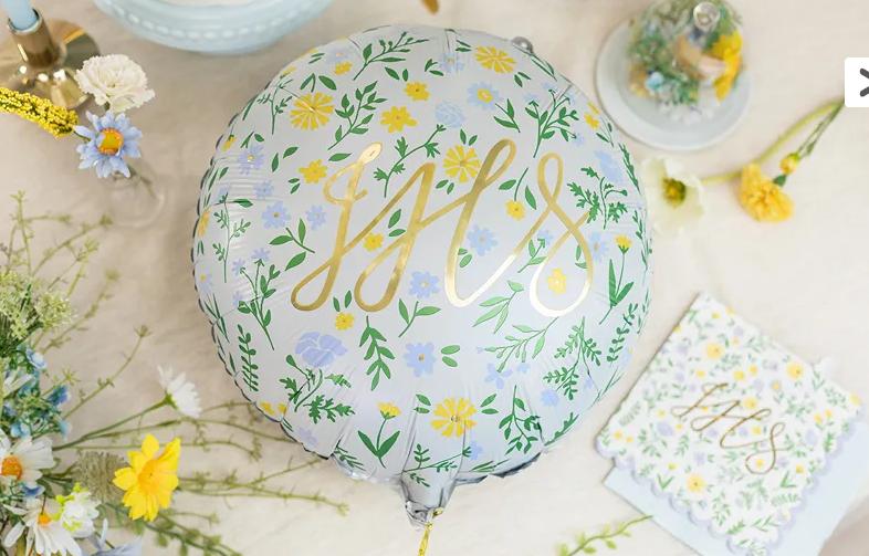 Balon Foliowy Okrągły Ihs Komunia Święta 45Cm