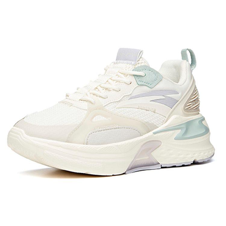 Anta Life Collection MIX Fission Anti Slip Wear Resistant Low Top Sports Casual Shoes Women's White Gray Purple 122118812-2