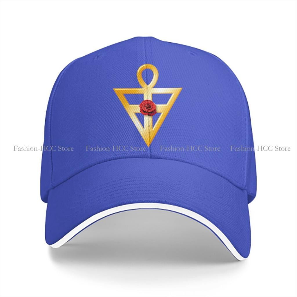 Summer Cap Sun Visor Emblem of the Rosicrucian Order Classic Hip Hop Cross Peaked Hats