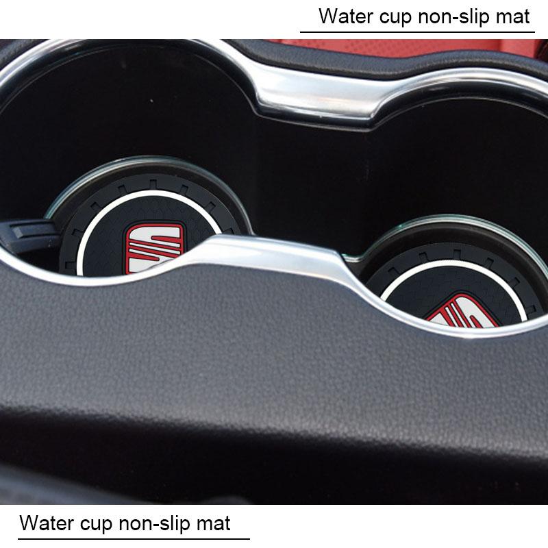 Podložka do držáku nápojů v autě Protiskluzové podložky pod držák lahví Autopříslušenství Pro SEAT Arona Leon MK1 MK2 MK3 Leon Ibiza 6l 6j Altea Alhambra