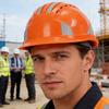 Reflective Safety Hard Hat With Adjustable Strap For Construction Workers And Night Cyclists Practical ABS Plastic