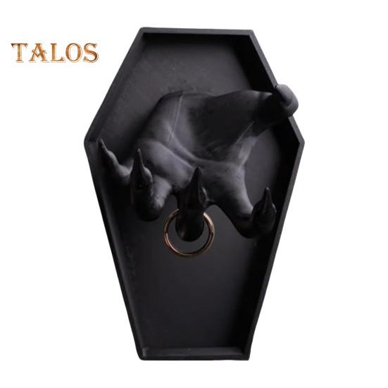 

Готический держатель для украшений на руку, настенное крепление или настольный лоток для украшений, 3D-печатные когти из Beyond, лоток для украшений с многоуровневыми отделениями для колец, ожерелий чёрный