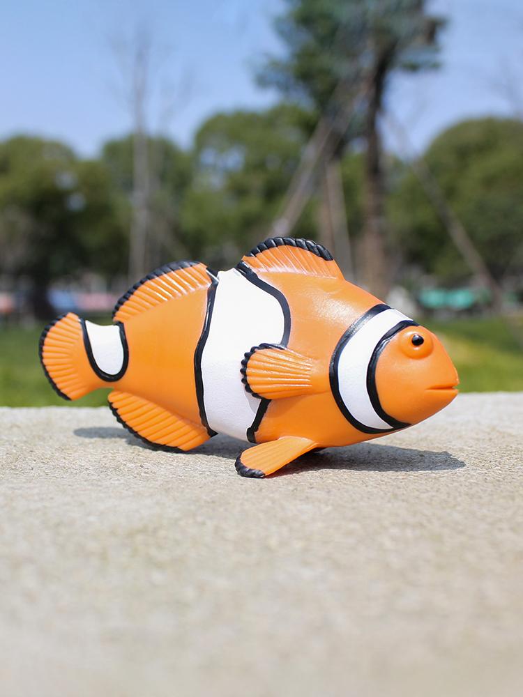 Sea Life Clownfish Clown Anemonefish Figurine Lifelike Fish Figure - Instructive Toy Designed for Boys Girls Plus Children Ages 3