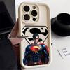 S-Supermans B-Batmans Phone Case For iPhone 17E 11 12 13 14 15 16 17 Pro Max Fundas 17 Air Plus 16e 13 Mini Silicone Back Cover