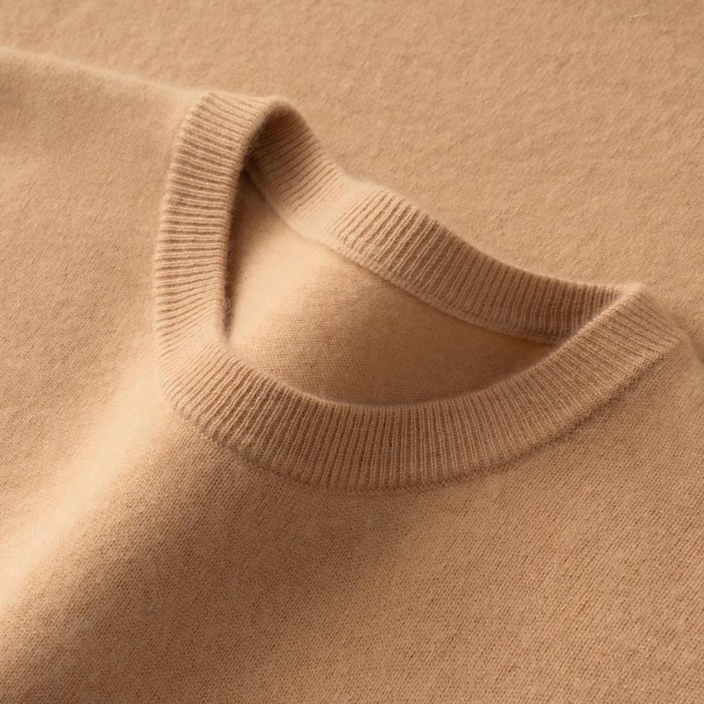Pull en Cachemire pour Homme: Pull Col Rond Bas, Style Décontracté Chic pour l'Automne/Hiver 2025