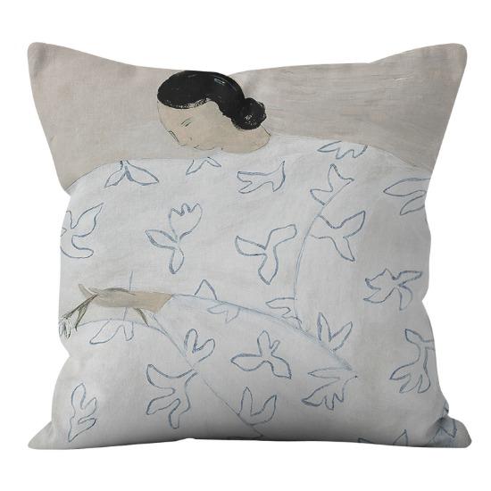 Abstrakte Kunst Wohnzimmer Sofakissenbezug Japanischer Stil Retro Kissen Kissen Schlafzimmer Rückenlehne