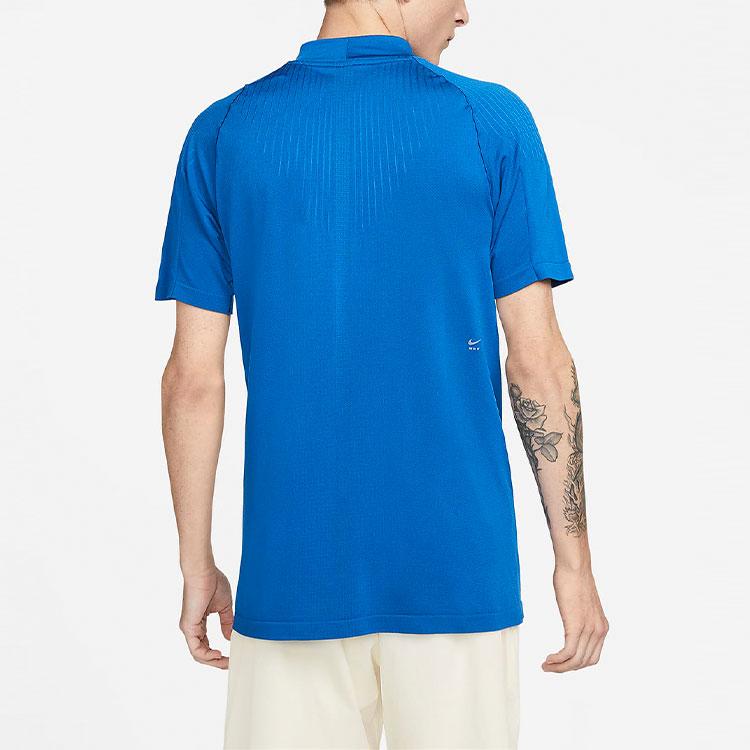 Nike X MMW Collaboration Solid Round Neck Short Sleeve T-Shirt Men Tops Royal-Blue DD9437-409