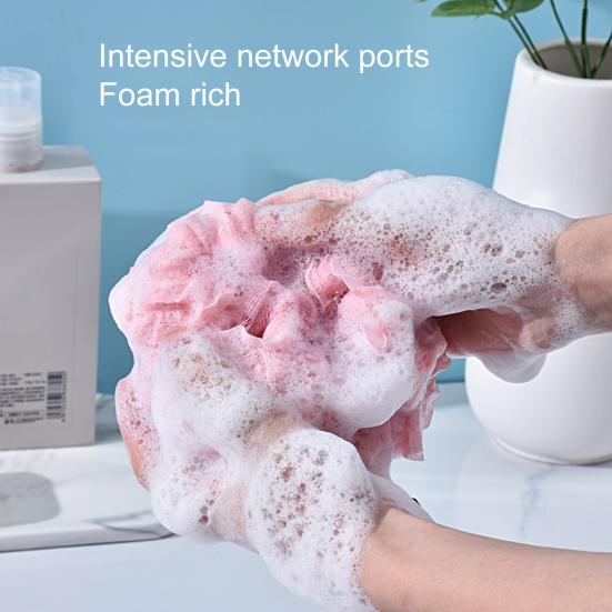 Shower Sponge Highly Absorbent Super Soft Nylon Shower Bath Sponge Shower Exfoliating Scrubber Bathroom Supplies