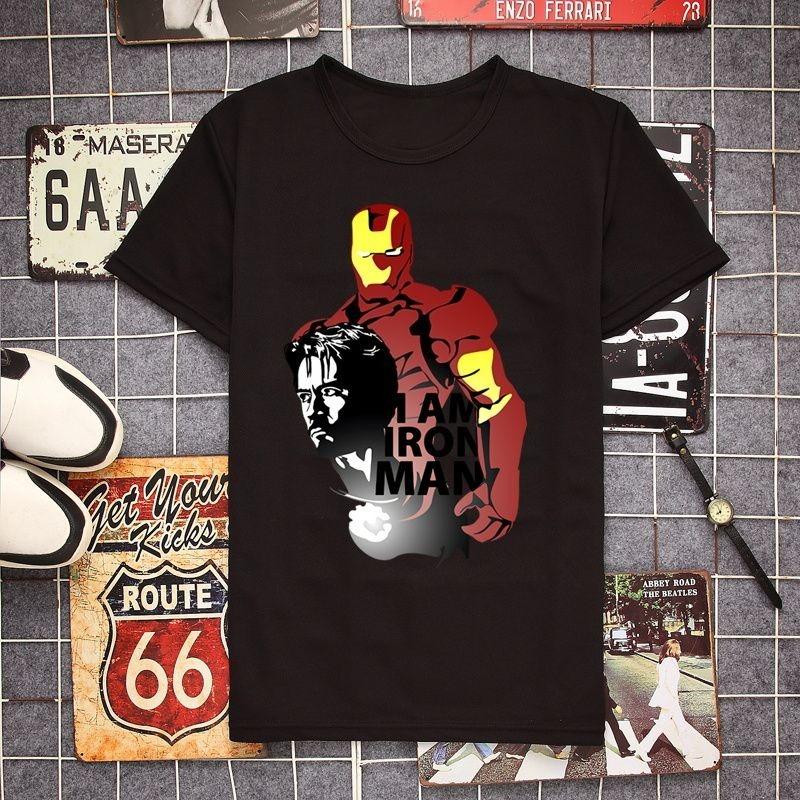 

Оригинальная 2026 Новые Мстители Тор Железный Человек Принт Мода Унисекс Короткий Рукав Повседневный Свободный Большого Размера Топ 4XL
