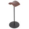 Aluminum Alloy Headphone Stand Walnut Earphone Holder Desktop Hanger Metallic Black