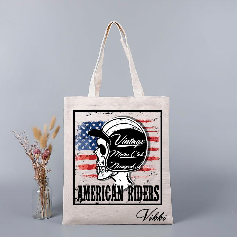 Geantă de tote de vară cu imprimeu personalizat cu nume, geantă de cumpărături cu craniu, geantă de cumpărături pentru doamnă, geantă de pânză pentru cumpărături, geantă de mână ecologică pentru femei Harajuku, fată, umăr