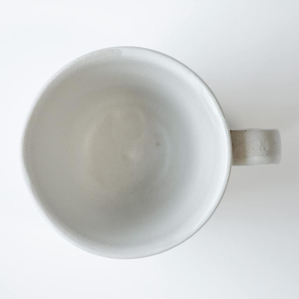 Wired Beans Wired Beans Mug To Last a Lifetime Kasama Yaki Shinogi Mug 240ml White Matte