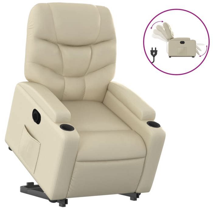 VidaXL Electric Recliner, Relaxation Chair with Adjustable Backrest and Footrest, Living Room Seat, Modern, 3204673
