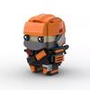 Building Block Compatible, Creative Finnick Sundar Square Head Boy, Star Wars Series, Assembled Puzzle Model