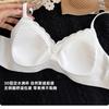 Traceless polka dot floral bra women's small breasts gather without steel ring jelly strip fixed cup comfortable and breathable beautiful back 