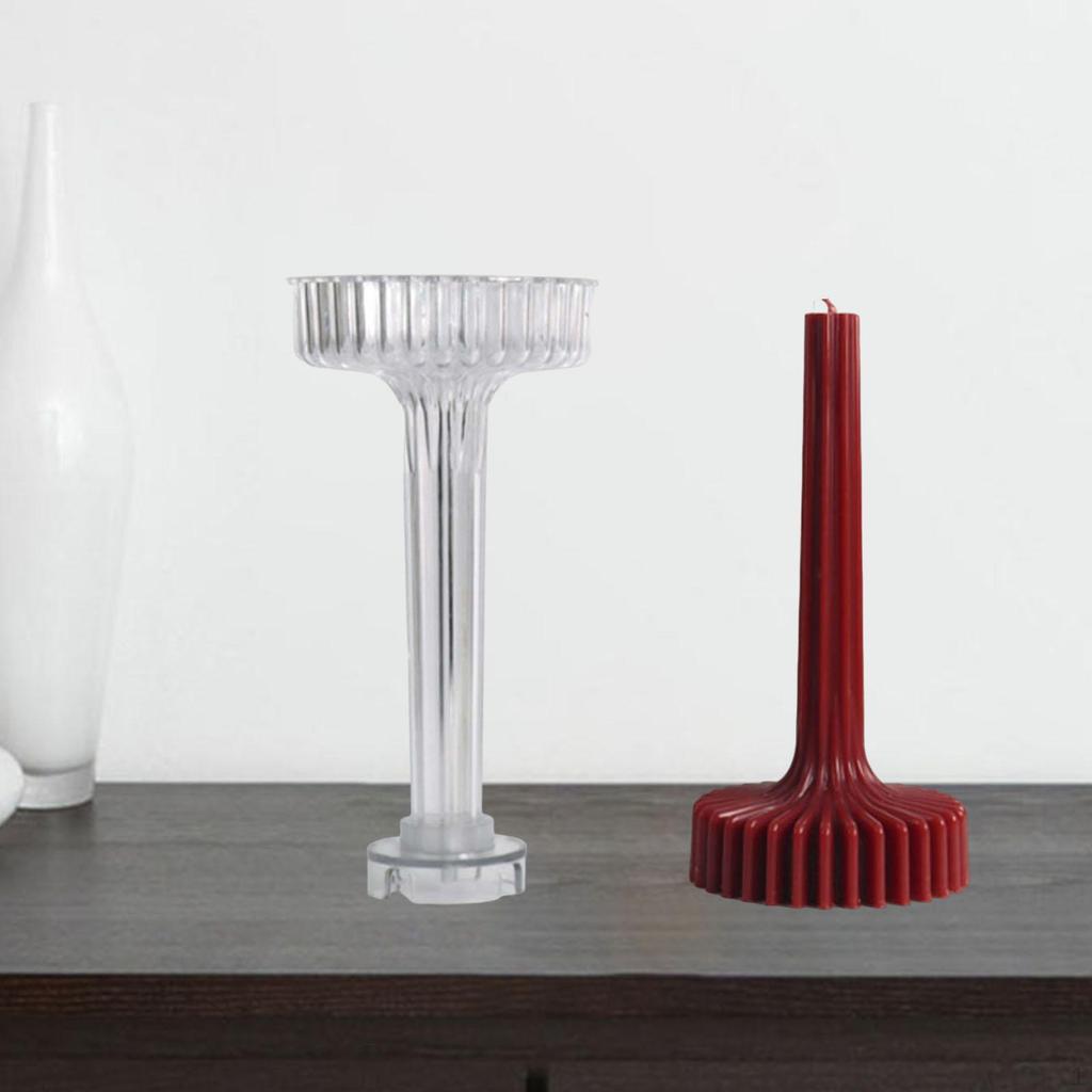 3D Candle Mould Candlestick Acrylic Handmade Crafts Home Decor Casting Craft Art DIY Tools