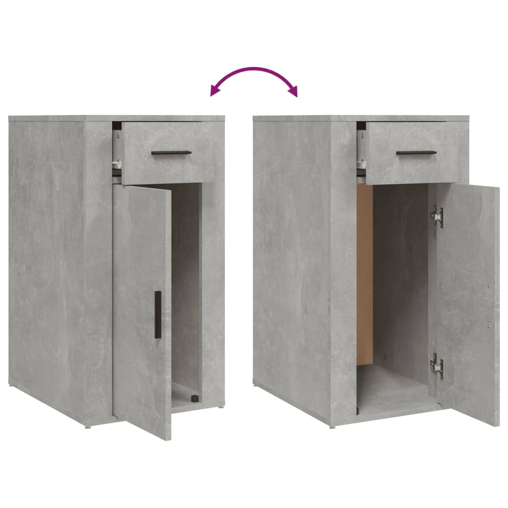 Office Cabinet Concrete Grey 40 x 49 x 75 cm Particleboard