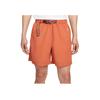 Nike Loose Elastic Solid Color Casual Shorts Men Bottoms Orange CZ6704-872