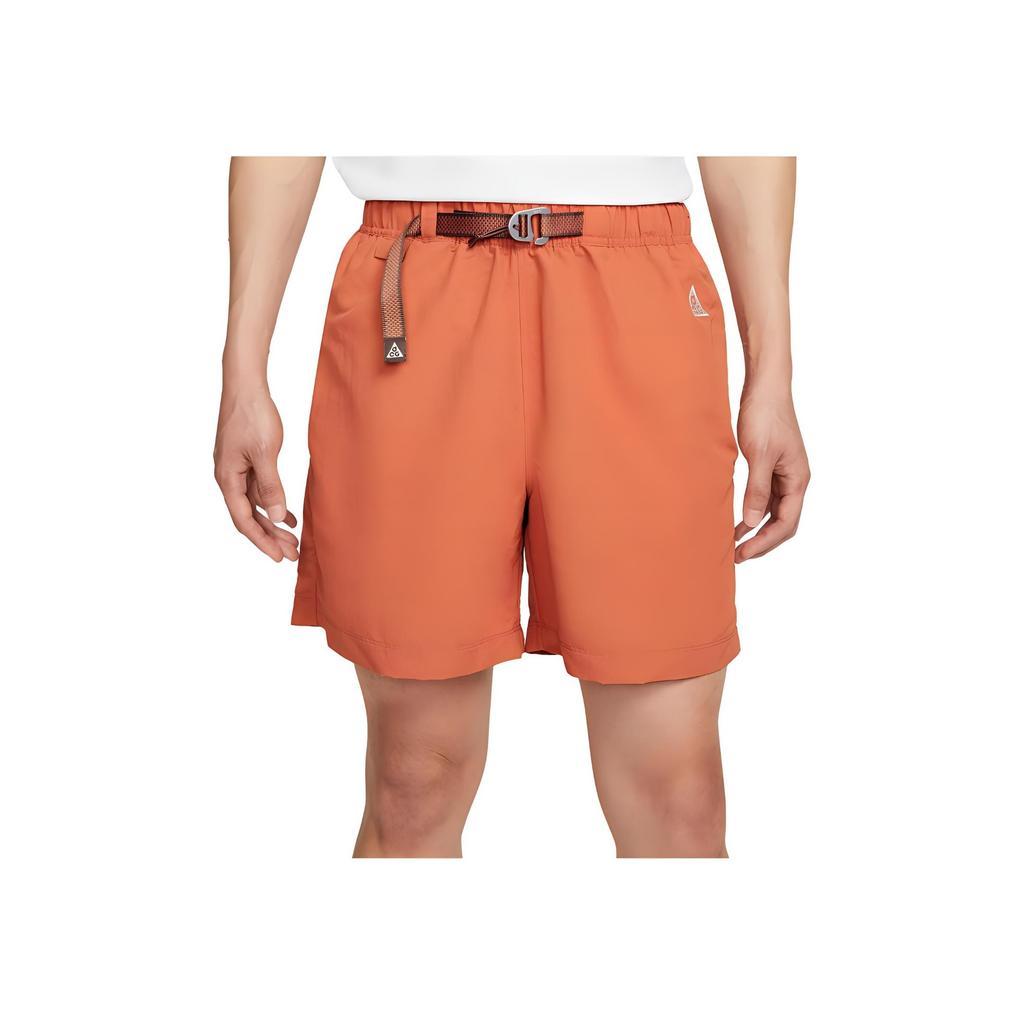 Nike Loose Elastic Solid Color Casual Shorts Men Bottoms Orange CZ6704-872