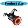 Smarted Brake Sensing Rear Light Rechargeable Waterproofed Bicycles Rear Light for Road and Mountain Bikes