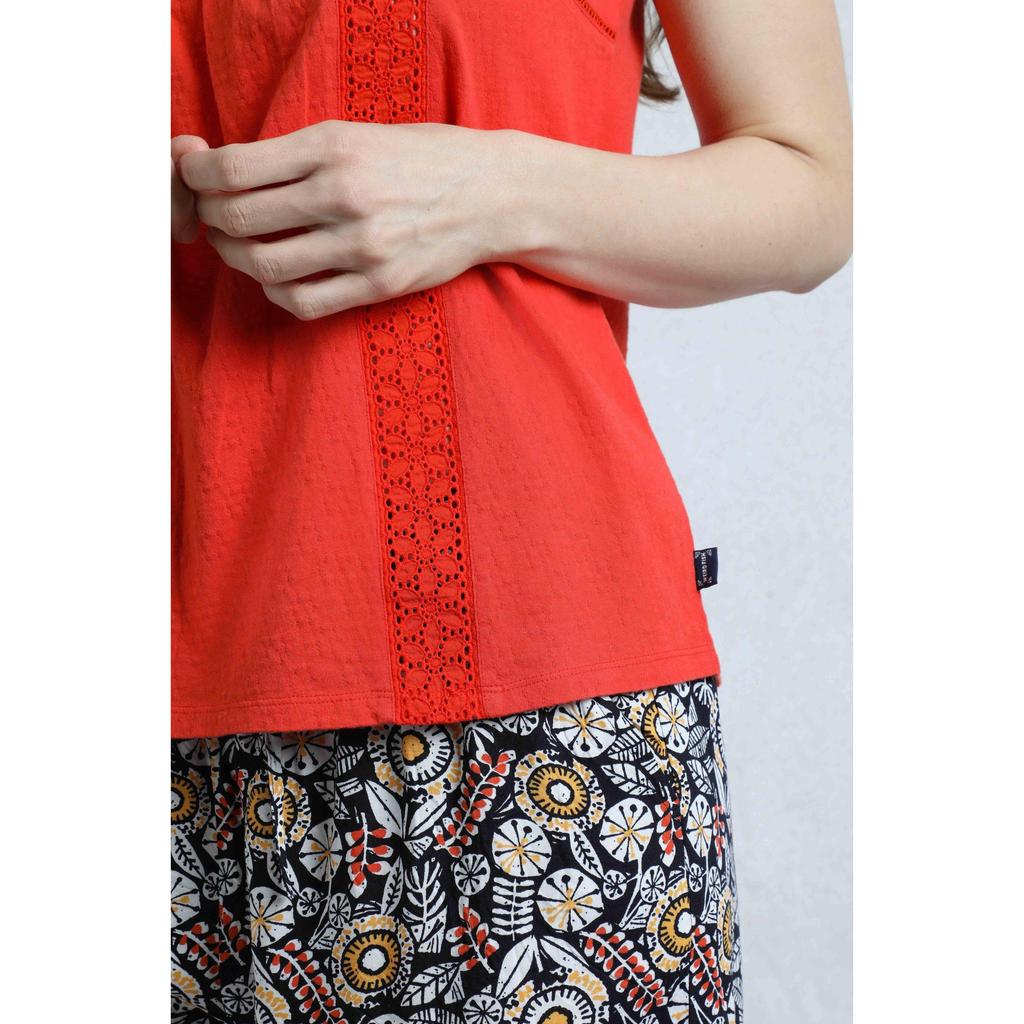 Weird Fish Womens/Ladies Chelle Organic Cotton Square Neck Vest Top