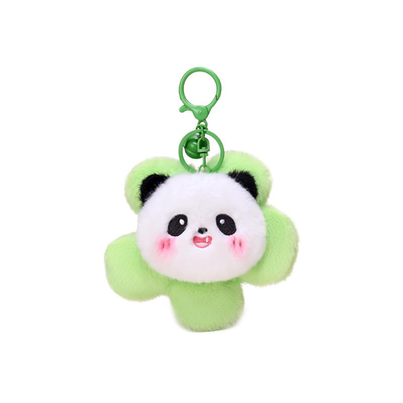 Fun Soft Plush Panda Head Keychain Ideal For Keyrings And Bag Accessories For Kids