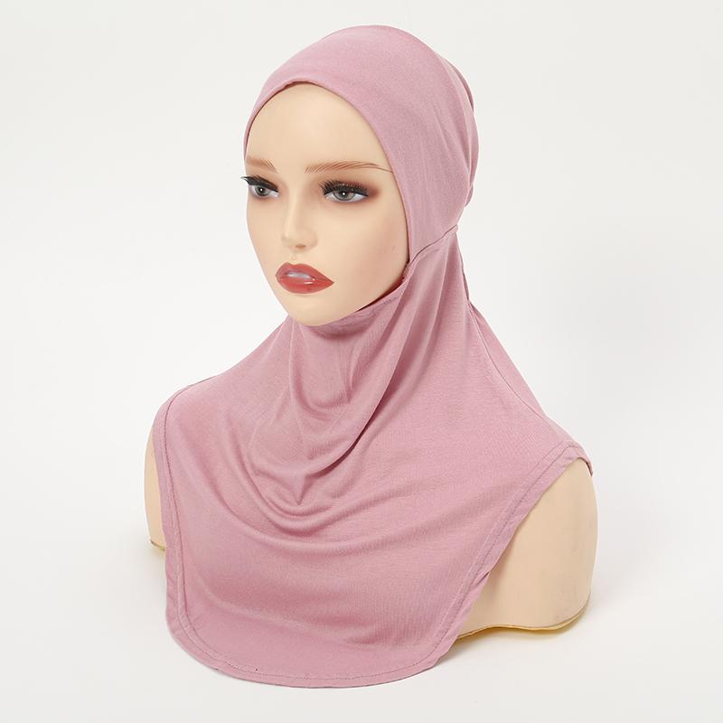 New Cotton Jersey Muslim Hijab Underscarf Inner Cap Solid Women Wrap Headscarf Turban Headband Sport Hijab Islamic Headwear Band