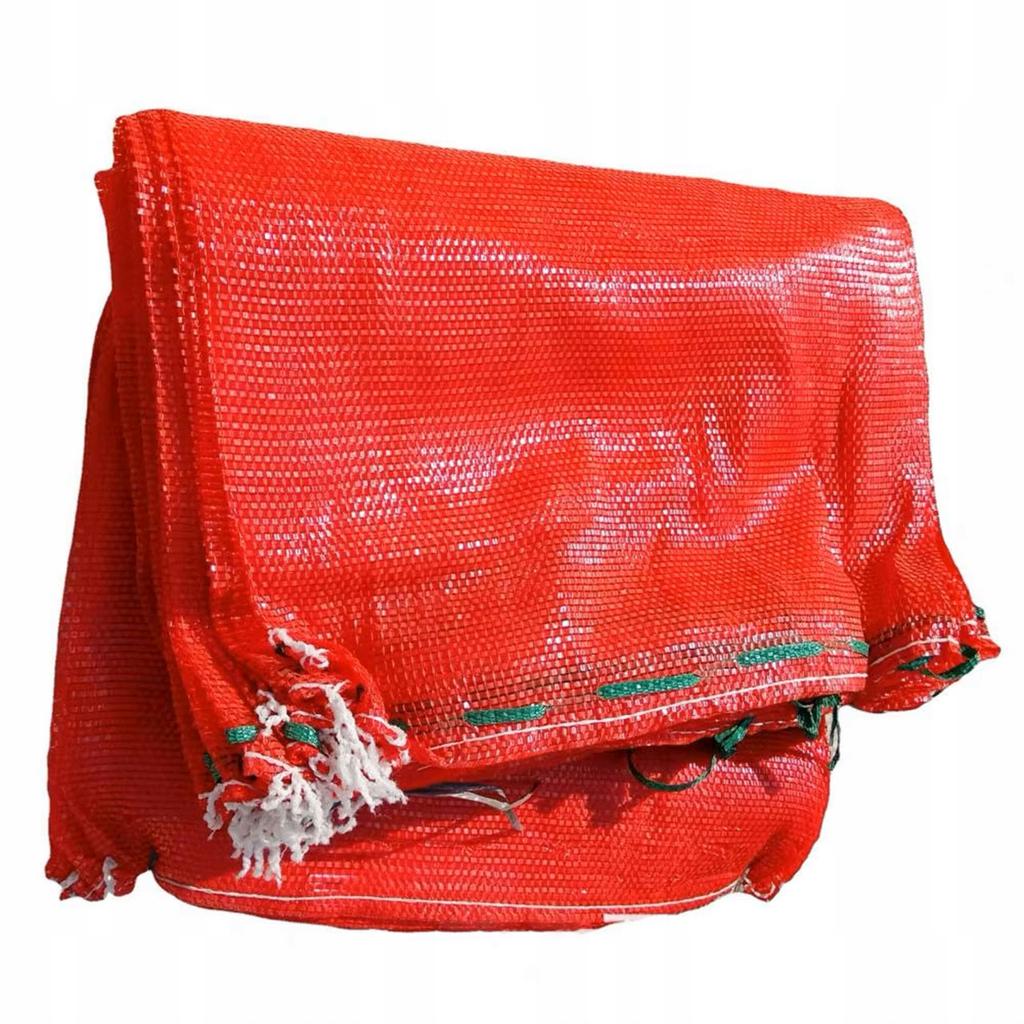 Rosfix Worek Raszlowy Czerwony 60x90 cm – Wytrzymałość 30-35 kg | 100 Sztuk | Ekologiczne i Przewiewne Zastosowanie