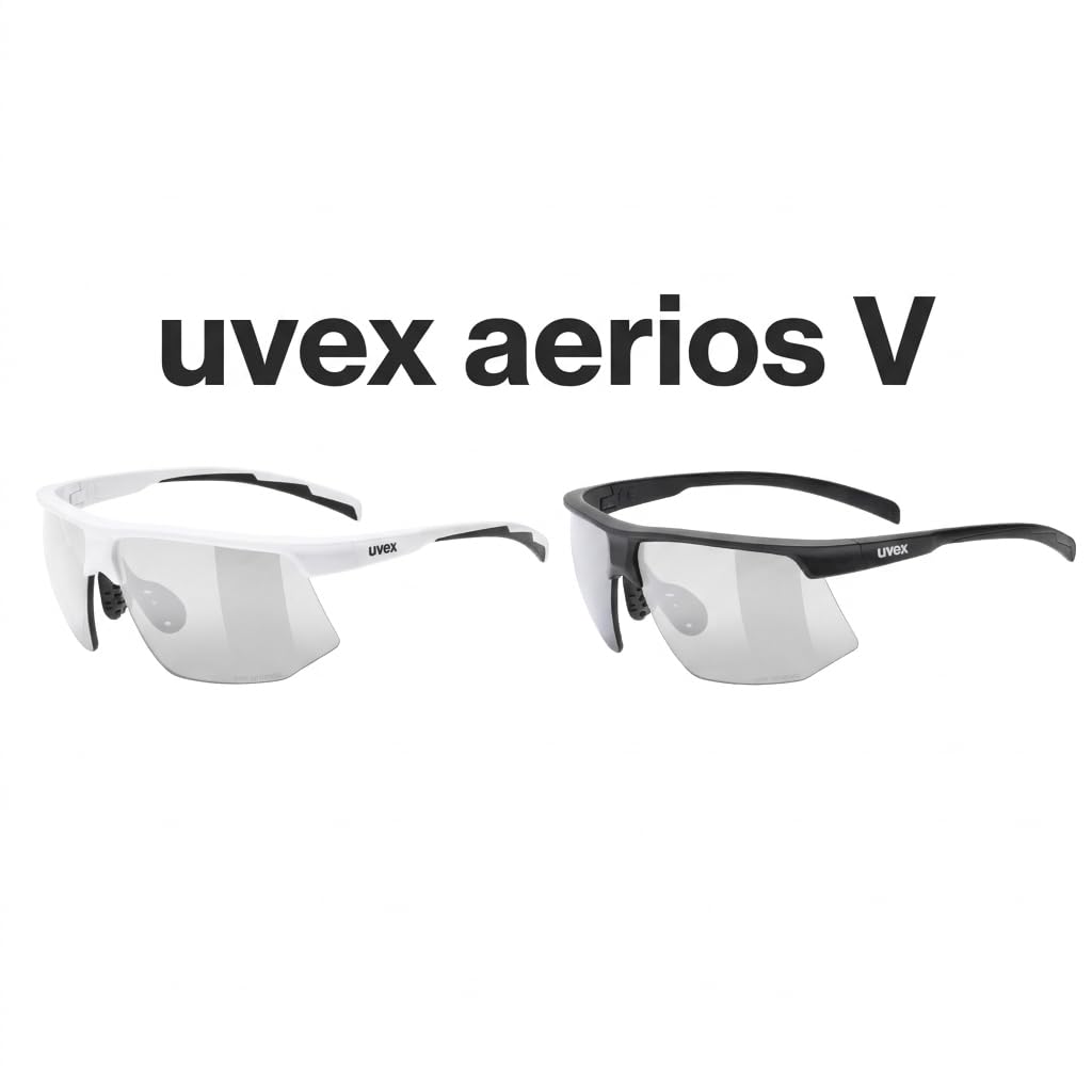Sports for Aerios Black Matte [Uvex] Sunglasses, Photochromic, Anti-Fog, Running/Cycling/Outdoor Use, V,