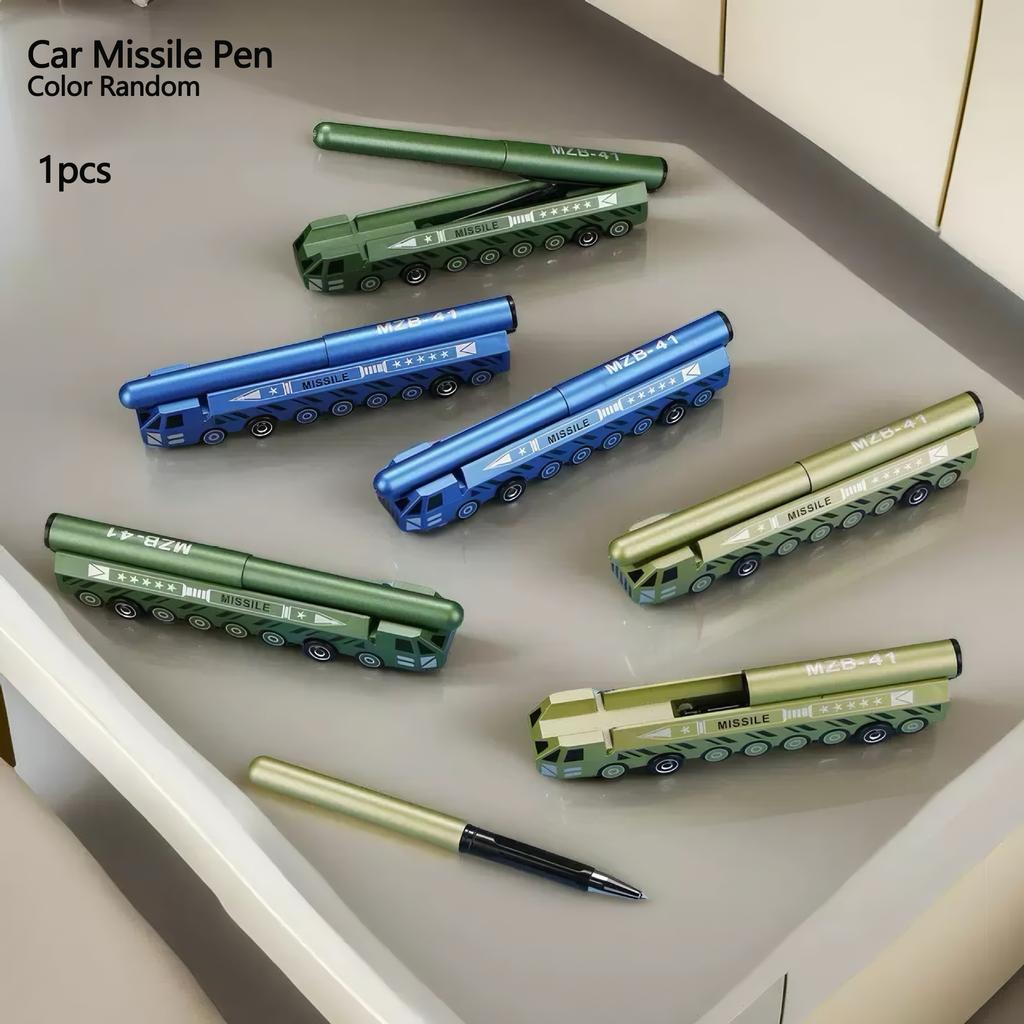 1pc Model Pen: Car Missile / Fighter Jet / Helicopter Design Signing Pen, Ballpoint Pen, Stress Relief Pen, Simulated Model Pen