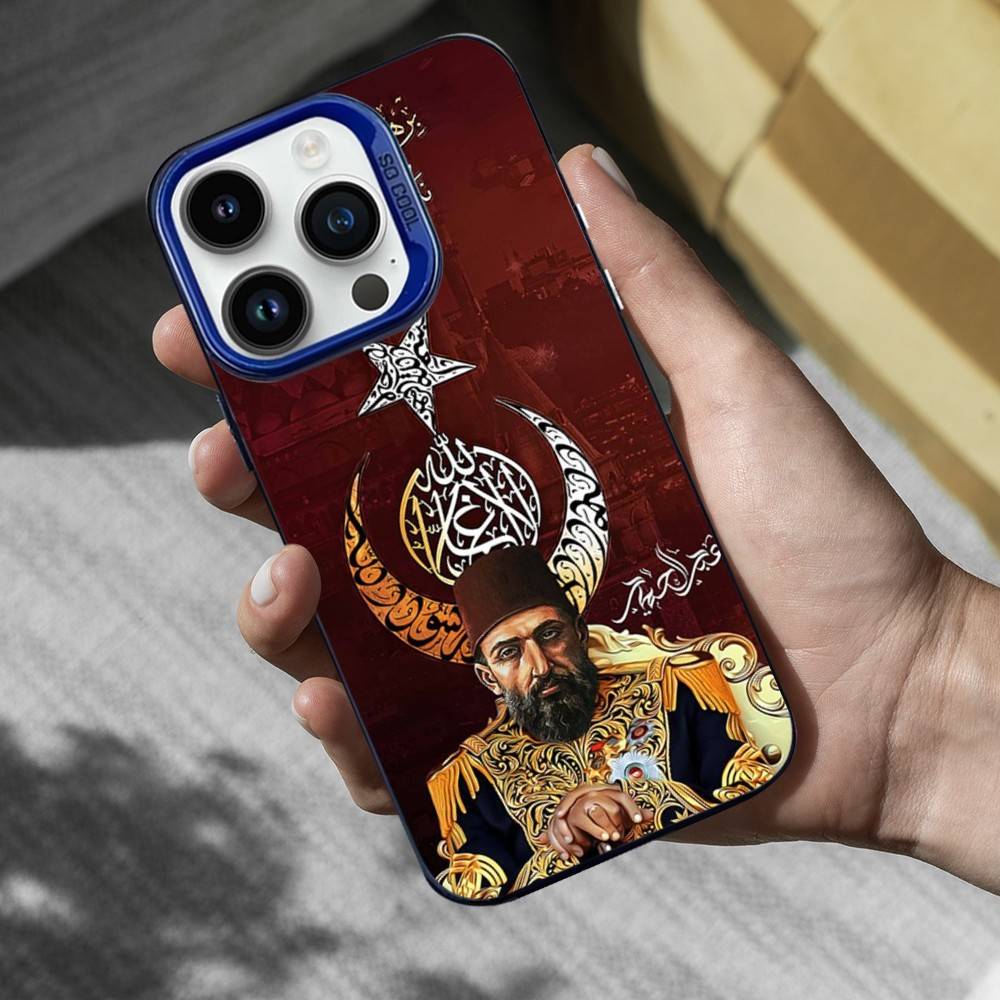 Cool Empire O-Ottoman Phone Case For iPhone 16,15,14,13,12,11,Mini,Pro,SE,XS,MAX Blue Matte Silicone Cover