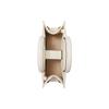 Tory Burch Ella Magnetic Snap Adjustable Detachable Shoulder Strap Faux Fur Tote Bag Shopping Bag Crossbody Handbag Mini Women Tote White 145613-100