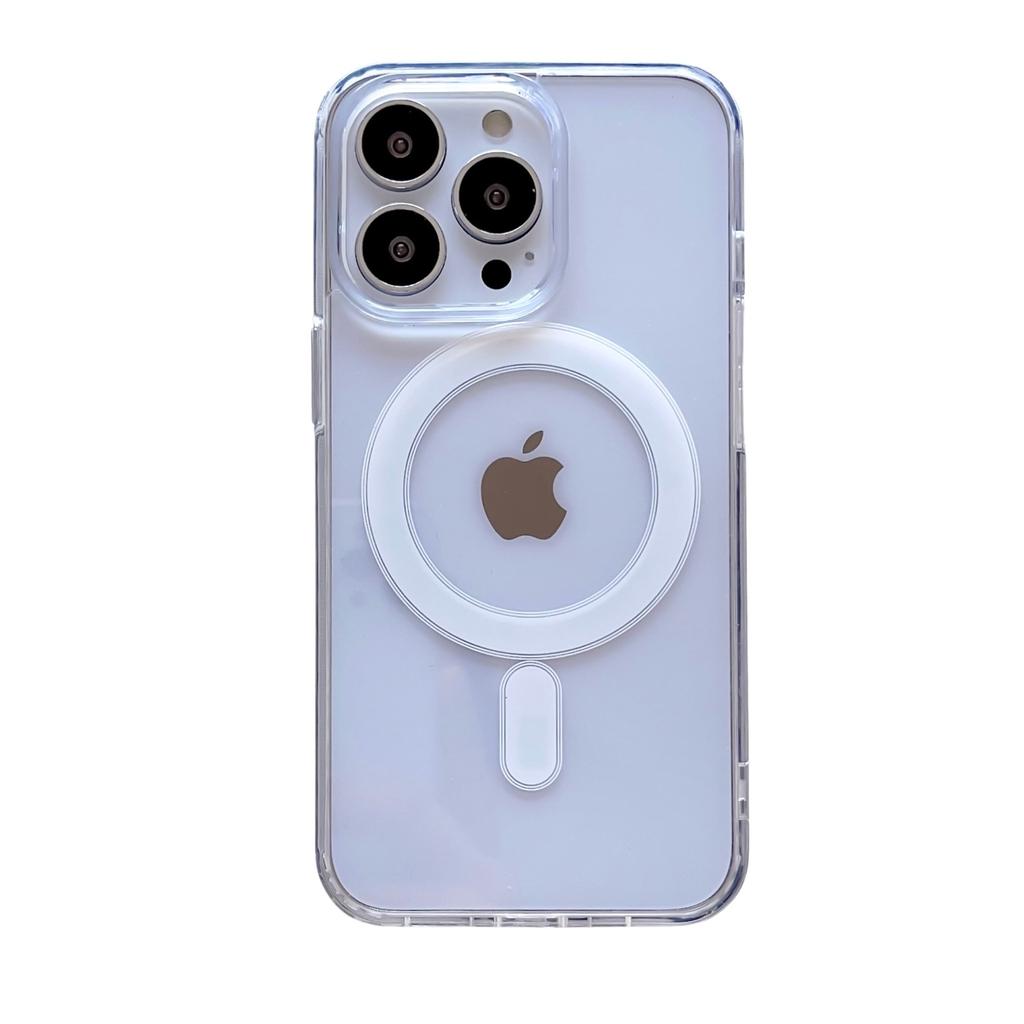 IPhone 16 Is Suitable for Apple 15pro Acrylic Transparent Magnetic Phone Case 14/SE4 Anti-fall Style