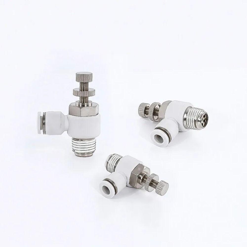 1Pcs Speed Regulation Air Tube Connector Connector Fitting Speed Control Valve