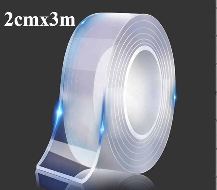 Нано-лента, сверхпрочная двусторонняя лента, сверхпрочная клейкая нескользящая лента, водонепроницаемая прозрачная лента для кухни, ванной комнаты