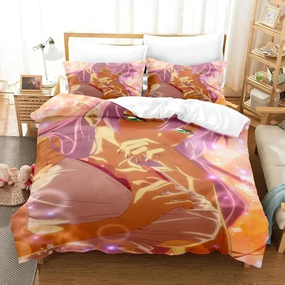 Anime Mehr als ein Ehepaar, aber keine Liebenden Bettwäscheset Bettbezug Laken Bedrucktes Bettset Kissenbezug Bettdecke Schlafzimmer