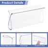 2PCS Shade Pulls for Roller Shades, Plastic Roller Hem Grip Pull Down Shades Blinds for Windows Home Car Rolling Curtain Accessories (Clear)