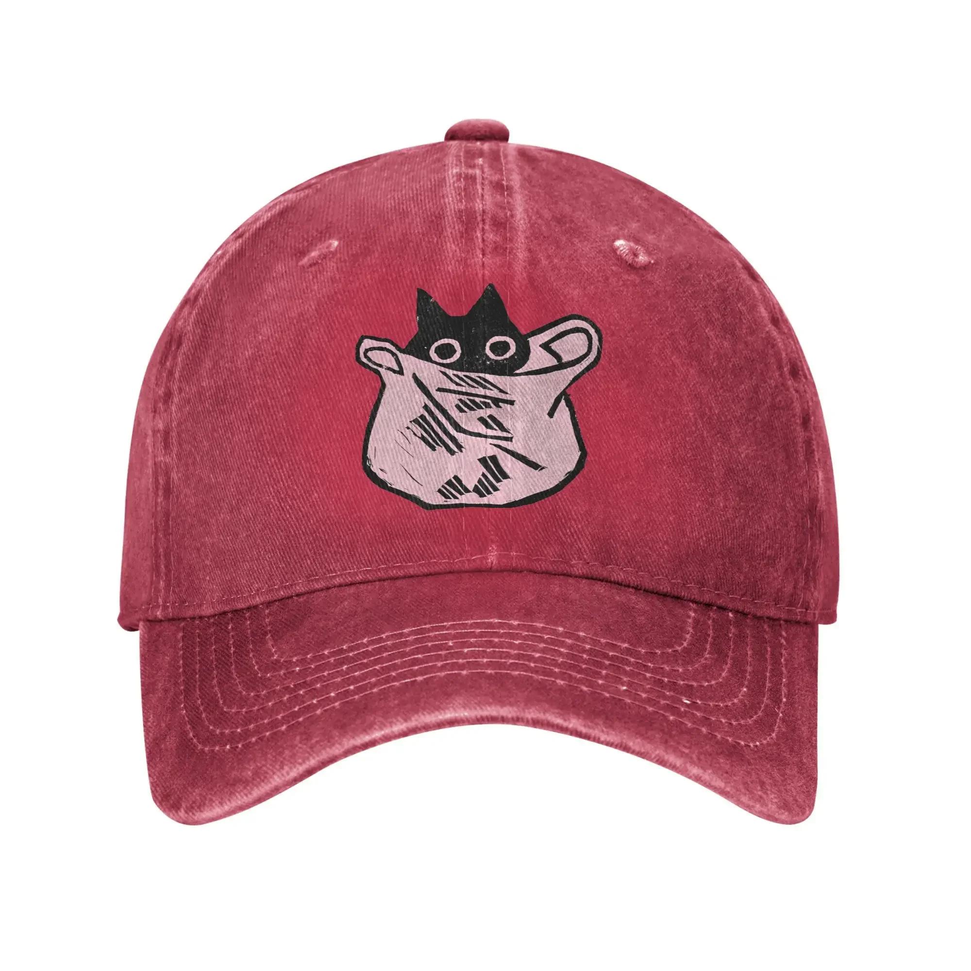 

Cartoon Cat Group Printed Casual Baseball Cap Summer Trucker Hat High Quality Fishing Snapback Cap Unisex Women Baseball Caps One Size