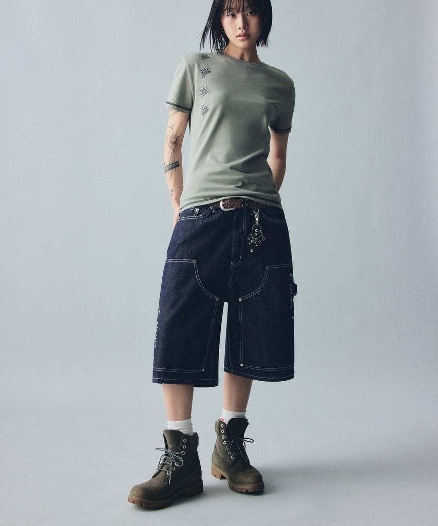 AAKAM Cracked Sun Half Top (Khaki)