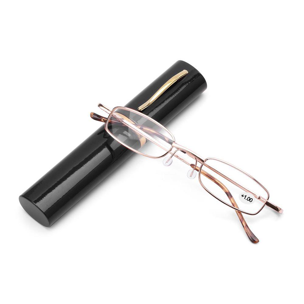 1Pc Half Frame Metal Spring Hinge Reading Glasses Semi-Rim Halves Ultra Light Resin Eyeglasses Vision Care +1.00~+4.0 Diopter