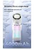 Turbo High-Speed Handheld Fan: Portable USB Rechargeable, 100-Speed Digital Display for Outdoor Cooling