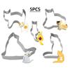 ZISIZ Cat & Celebration Cookie Mold Set