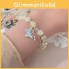 Alloy Plated Exquisite Butterfly And Ginkgo Leaf Bracelet Collection Summer