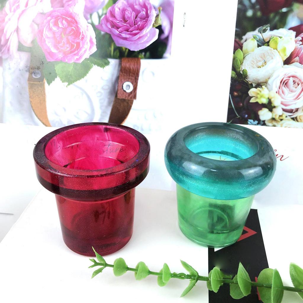 Geometrische 3D Runde Gips Silikonformen Aufbewahrungsbox Form zum Herstellen von Sukkulenten Pflanztopf Blumentopf Kerzenhalter