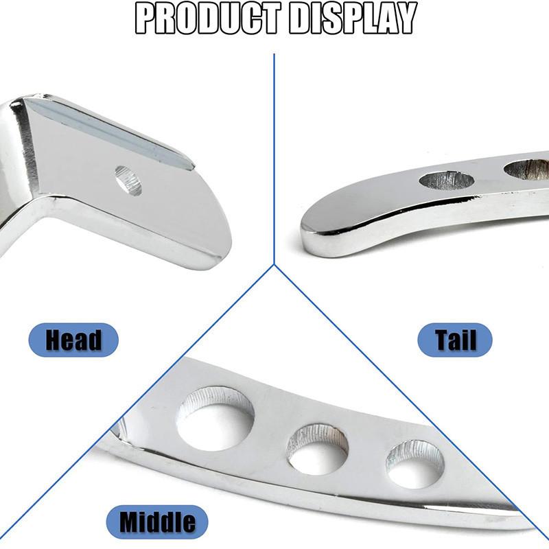 1 Pair Aluminum Motorcycle Kickstand Extension Kit Fit for Harley Touring Models 1991-2021