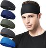 Sport-Stirnband, Laufen, Fitness, Schweißband, elastisch, saugfähig, Schweiß, Radfahren, Joggen, Tennis, Yoga, Fitnessstudio, Kopfband, Haarband, Männer und Frauen
