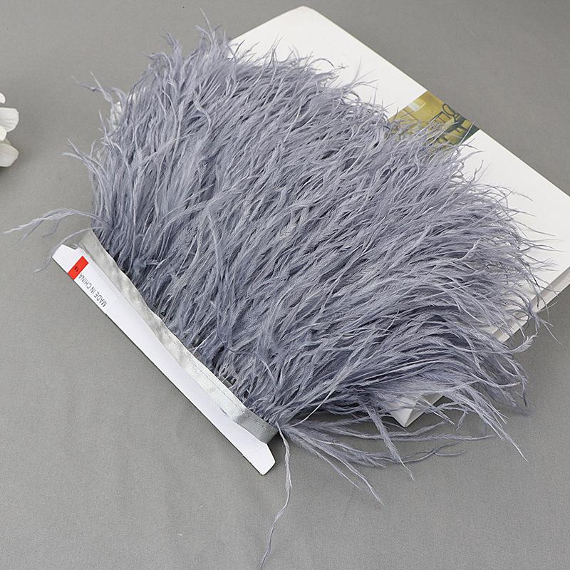 Ostrich Feather Lace Cloth Bandwidth 10-15Cm Stage Performance Clothing Decoration Accessories Lace Feather Ribbon