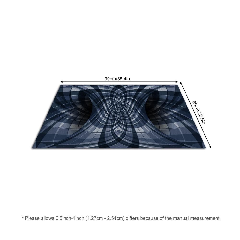Tuniu Abstract Warp Geometric Irregular Rug Floor Mat for Living Room Bedroom Kitchen Decor