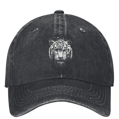 Tiger Head Casual Baseball Cap Summer White Print Trucker Hat Dropshipping Outdoor Snapback Cap Baseball Caps
